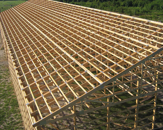 Overhead Image of Building Truss